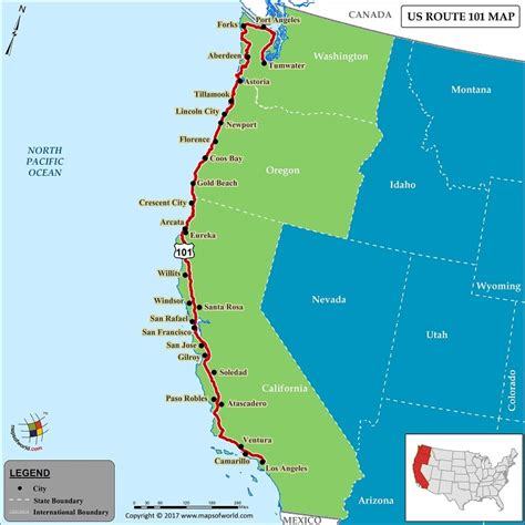 images of hwy 101 hublot with sea cliffs|map of hwy 101 locations.